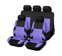 QDFNJYONG Auto Set coprisedili per Kia Rio III Sedan (UB) 2011-2015, Copri Sedile Tessuto Lavabile Comodi Antiscivolo Sedili Protezione Accessori,A/5 Seats-A/Purple