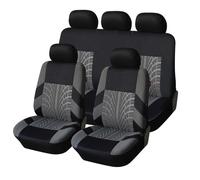 QDFNJYONG Auto Set coprisedili per Opel Agila II 2008-2014, Copri Sedile Tessuto Lavabile Comodi Antiscivolo Sedili Protezione Accessori,A/5 Seats-A/Grey