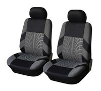 QDFNJYONG Auto Set coprisedili per Peugeot 206 CC 2-Door 2000-2004 2005 2006 2007, Copri Sedile Tessuto Lavabile Comodi Antiscivolo Sedili Protezione Accessori,A/2 Seats-A/Grey