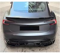 QDFNJYONG Spoiler Posteriori per Auto per Tesla Model 3/Y 2020-2025,Splitter Posteriore Baule Posteriore Coperchio Bagagliaio paraurti,A/Black Mature