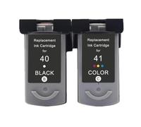 QdLmvpSDo 1pc PG40 CL41 Cartuccia di inchiostro Compatibile con PG 40 41 PG-40 CL-41 per stampanti come IP1600 IP1200 IP1900 MP150 MP160 MP140 MX300 MX310(1 BK)