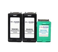 QdLmvpSDo 350xl 351xl Sostituzione della cartuccia a inchiostro Compatibile con 350 351 per le stampanti D4200 C4480 C4580 C4380 C4400 C5280 C5200 C5240(2 BK 1 Color)