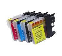 QdLmvpSDo Cartucce d'inchiostro compatibili per stampanti DCP-J140W DCP-145C DCP-165C DCP-185C DCP-195C DCP-197C che utilizzano LC38 LC11 LC61 LC63 LC65 LC67 LC980 LC1100 LC990 (1 Set)