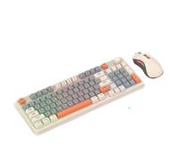 QdLmvpSDo Set tastiera e mouse illuminato K Snake K820 USB cablato compatibile con laptop desktop Home Office(k820 Bee)