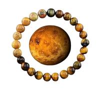 QDLTGBD Bracciale Feng Shui Bracciale Planetario in Pietra Naturale per Uomo E Donna-Universo Sistema Solare Bracciale in Perline con Otto Pianeti Fatti A Mano-Venere