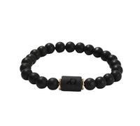 QDLTGBD Bracciale Feng Shui I Gioielli di Branco di Braccialetti in Perline di Agata Opaca Nera E Gli Accessori di Moda delle Donne E Accessori per-Pesci
