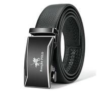 QDLTGBD Cintura Uomo da Vera in Pelle per Lega Cinghie A Cricchetto di Design Automatica-d-125 Cm