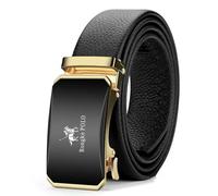 QDLTGBD Cintura Uomo da Vera in Pelle per Lega Cinghie A Cricchetto di Design Automatica-l-115 Cm