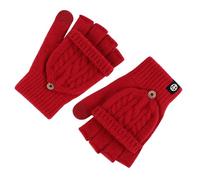 QDLTGBD Guanti Inverno A Doppio Utilizzo Invernali Inlessato Caldo Addensato Caldo-Rosso-codice Universale