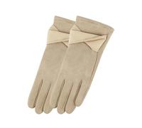 QDLTGBD Guanti Inverno da Donna Autunno E Donna, Autunnali Invernali Caldi Antivento-Beige-codice Universale