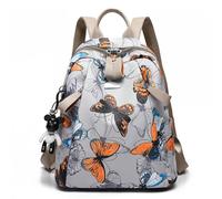 QDLTGBD Zaino Casual Stampato Leggero da Donna con Sacca Viaggio di Grande capacità-Farfalla