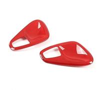 QDouiMOO Adesivo Per Rivestimento Maniglia Interna Portiera Auto Per Smart Per Fortwo 451 2010-2014, Rosso Maniglie esterne per portiere auto