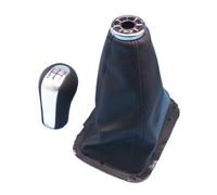 QDouiMOO Copri leva del cambio a 5 marce, colore argento, con telaio per TOYOTA AVENSIS T25 MK2 II 2003-2009 Pomello Leva del Cambio