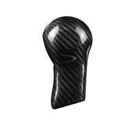 QDouiMOO Copri pomello cambio in fibra di carbonio per Chevrolet per Camaro 2010 2011 2012 2013 2014 2015 nero/rosso Pomello Leva del Cambio(Black)