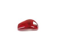 QDouiMOO For Panamera 2017-2021 971 Carbon Fiber Gear Shift Knob Console Head Protection Cover Parts Interior Accessories Pomello Leva del Cambio(Red Carbon Fiber)