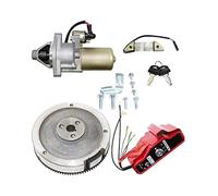 QDouiMOO Motorino di avviamento Kit di Avviamento Elettrico da 62 Mm per Generatori per Lifan 188F 190F per GX340 11 CV GX390 13 CV Motorino Avviamento Volano Bobina Carica( Special 62mm)