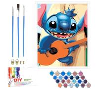 QDUODUO Dipingere con i Numeri per Adolescenti e Adulti Principianti, 40x50cm Kit per Dipingere con i Numeri con Grande Dipinto Cartone Animato, Set per Artigianato con Tela, Pennelli e Pigmenti