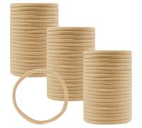 Qearl Confezione da 60 fasce per capelli in morbido nylon elastico fai da te per neonate con scatola