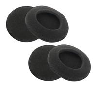 QEAS 4 cuscinetti di ricambio per cuffie, 5 cm, in schiuma ispessita, altamente elastici, traspiranti, confortevoli, isolamento acustico, compatibili con Logitech H390 H330 H340 H600 H609 H760, nero