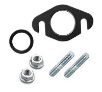 QEAS Set di 6 guarnizioni di scarico con bulloni e dadi M6 per scooter da 50 cc 2T, compatibile con Aerox, Bw's, MBK Booster, Nitro, Aerox, Mach-G, Jog-R, Ovetto
