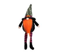 Qebidzce Gnomi di Halloween a gamba lunga senza volto anziani nani da | Statuetta a forma di gnomo per finestra, portico, foto, libreria, caminetto, comodino, toletta, scrivania