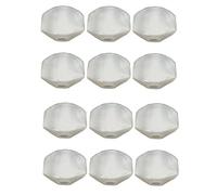 Qectial 2 X 6 Pezzi di Piroli per Chitarra, Tasti, Copritasti, Pomelli Bianchi