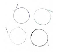Qectial 4 Pezzi Corde con Avvolgimento in Argento Tedesco Resistenti Set di Corde con Estremità a Nichelate rità Profondi per Violoncellisti, Prove