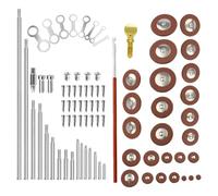 Qectial 85 Pezzi Corredo Assistenza Tamponi in Materiale Speciale Viti Puntali Perni in Acciaio Inox per Manutenzione Completa Sax Alto Adatto per Casa
