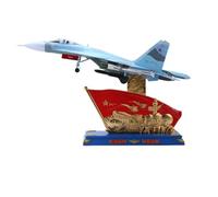 Qectial Aereo su 27 Modello Aereo Modellino Jet da Caccia Miniatura da Collezione in Lega con Struttura Solida E Dettagli Sottala Adatta per Scrivania Scaffale Vetrina