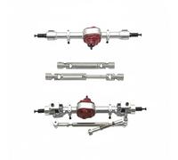 Qectial Auto Elettrica Ricambi Accessori Veicolo Giocattolo Assemblaggio Metallo Trasmissione Raccomandato per Modellismo E Collezionismo, Argento