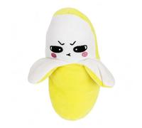 Qectial Bambola Interattiva Bambini Peluche Imbottito Giocattolo Sensoriale Musiche Interattive Tessuto Morbido Cartone Animato Frontale Adatta per Gioco Interattivo Bambini Casa , Banana