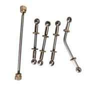 Qectial Bielle per Tromba, Giunti Sferici Universali, Pezzi di Ricambio per Strumenti in Ottone, Robusto Kit di Riparazione per Tromba, Dadi di Regolazione, P, 4 Pezzi