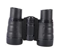 Qectial Binocolo per Bambini, Piccolo Telescopio 4x30 Ad Alta Risoluzione, Giocattolo con Ingrandimento per Bambini, Binocolo da Giungla, Giocattolo per, Nero