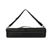 Qectial Borsa Portatile per Flauto Fori, Imbottita in Peluche Nero con Tracolla