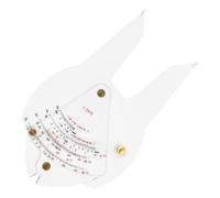 Qectial Calcolatore con Braccetti Trasparente da Navigazione Manuale Righello con Conversione Della per Cartografi, 1 25000, Riggidità