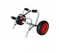 Qectial Carrello per Kayak Canoe E Paddle Board Supporto Trasporto Pieghevole con Cinghia 2.8 M E Ruote Resistenti Struttura in Alluminio E Protezioni in, Rimorchio Tavola Piccola