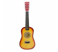 Qectial Chitarra per Bambini Chitarra Giocattolo Mini Chitarra Strumento a Corde Acustica in Legno Leggera per Interesse Musicale Iniziale Coordinazione Manuale E Ascolto Adatta per Casa Classe Regali
