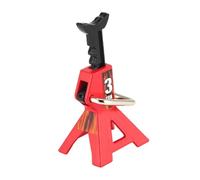 Qectial Cric per Auto RC, Mini Giocattolo Universale Simulato da 3 Tonnellate, Decorazione per Auto da Arrampicata Telecomandata in 1/10, Modello RC, Rosso