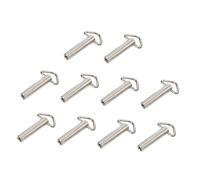 Qectial Dieci Chiavi di Carica per Carillon, Accessori per Carillon, Chiavi di Ricambio per La Catena di Carica, Meccanismo per Carillon, Meccanismo a Orologe, Triangolo da 40 Mm