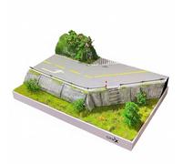 Qectial Diorama in Miniatura Scenografia Strada Montanara Modello Auto Paesaggio Set Espositivo Sfondo Fotografico Scala1/64 per Diecast Adatto per Collezione, Road Curve