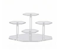 Qectial Espositore Acrilico Ripiano Scaffale Supporto Riser con Livelli Rialzati Compatti Che Ottimizzano lo Spazio E Mettono in Evidenza Dettagli di Figure E, Trasparente, size to 1