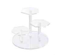 Qectial Espositore Acrilico Ripiano Scaffale Supporto Riser con Livelli Rialzati Compatti Che Ottimizzano lo Spazio E Mettono in Evidenza Dettagli di Figure E, Trasparente, size to 10