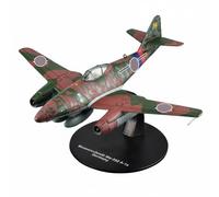 Qectial Figurina Modello Storico Aereo Militare Superficie Dettagliata Corpo Robusto Metallico per Cultori Della Adatto a Libreria Decorazione Casa, Me262