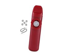 Qectial Flauto Kazoo con 5 Membrane di Ricambio E Tracolla, Compatto, Tono Regolabile, per Amanti Della Musica, Spettacoli, Eventi Dal Vivo E, rosso