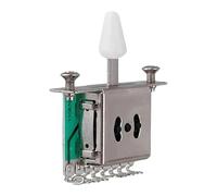 Qectial Interruttore Selettore Pickup per Chitarra Elettrica, Parte di Ricambio con Installazione Semplice E Silenziosa, Adatto per La Manutenzione di Strumen, Bianco 3 Vie