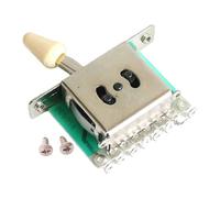 Qectial Interruttore Selettore Pickup per Chitarra Elettrica, Parte di Ricambio con Installazione Semplice E Silenziosa, Adatto per La Manutenzione di Strumen, Giallo 5 Vie