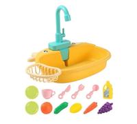 Qectial Lavandino Giocattolo Sicuro, Giallo | Rimovibile, Durevole, Gioco di Ruolo, per Cameretta, Casa, Bambini