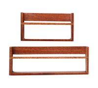 Qectial Libreria per Casa delle Bambole Accessorio Decorativo Scaffalatura in Miniatura Arredo Giocattolo Ornamento in Legno Durevole Adatta per La Decorazio, Style B Short Long