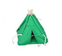 Qectial Mini Tenda per Casa delle Bambole Tenda Teepee Rifugio Accessorio Miniatura Struttura Classica con in Legno Adatta per Arredamento Casa delle Bambole, Verde
