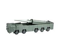 Qectial Modellino Veicolo 4D Kit di Montaggio Auto Miniatura Camion Lanciatore Puzzle Cervello Assemblaggio Rapido Dettagli Fini Collezione Adatto per, Verde